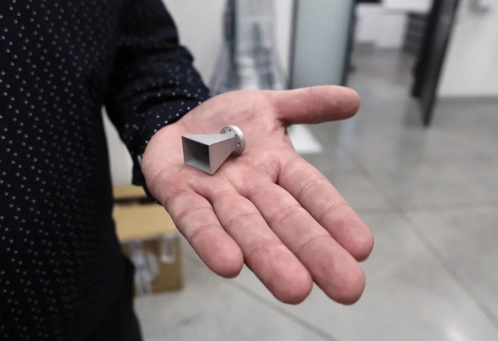 Precision-machined RF component from the RF SPIN facility