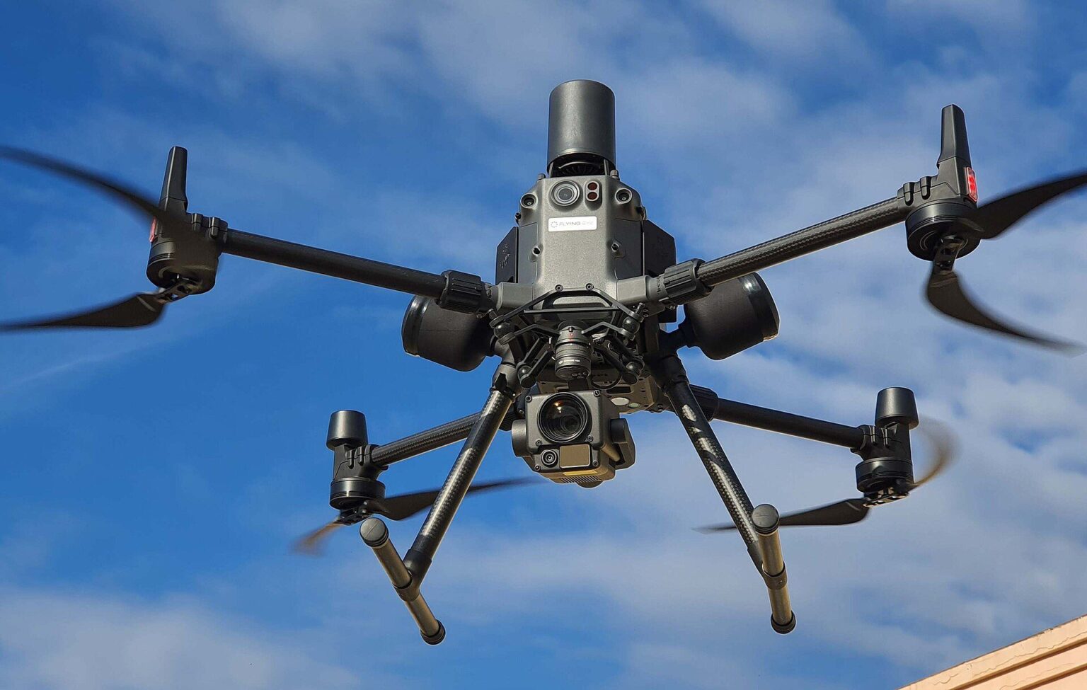 Professional inspection UAV in flight