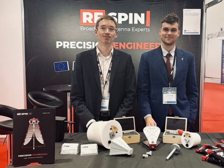 RF SPIN team at stand B25C, EuMW 2026 in London